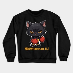 the greatest boxer cat Crewneck Sweatshirt